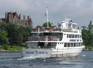 The Gananoque Boat Line fleet features five of the newest, largest, best appointed tour vessels in North America. Facilities on board include: rest rooms on each enclosed deck, coffee shop and refreshments, also featuring electric heating for spring and fall cruising. Full audio and video commentary of your 1000 Islands cruise is offered on each deck of our vessels, along with the knowledgable assistance of our experienced crew members.