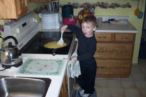 We start them cooking young in the 1000 Islands